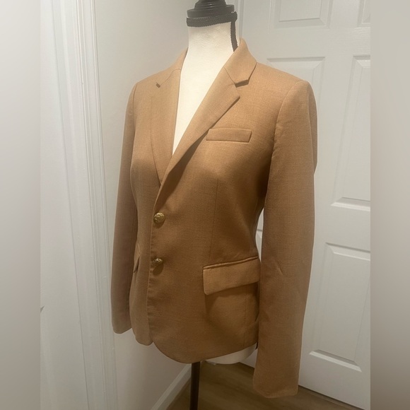 J.Crew Camel Blazer — Size 2 — Gold Buttons | Perfect Exterior ✨ - Picture 13 of 17